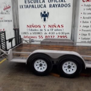 Remolque Cama Baja de Doble Eje con Rampas de Carga - Estructura Reforzada